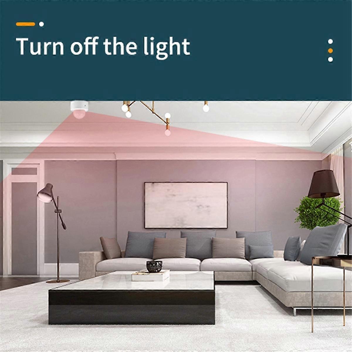 2PCS 2 in 1 Tuya Zigbee 3.0 PIR Motion Detector Security Anti-Theft Alarm Sensor Human Motion WIFI Smart Light Sensor