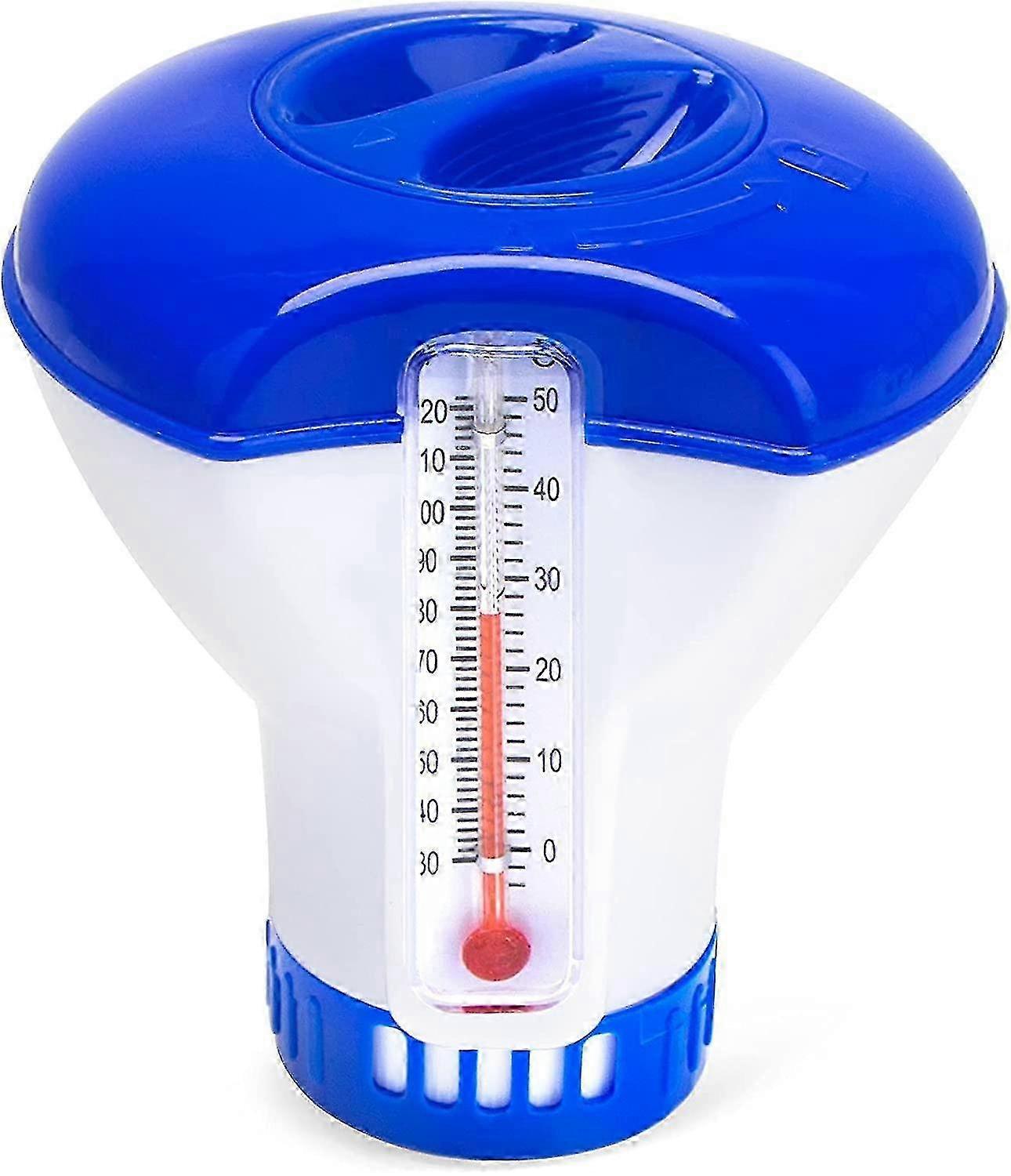 Floating Chlorine Dispenser, Automatic Chlorine Doser, Floating Spa Doser, (with Thermometer)