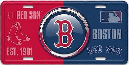 Boston Red Sox MLB Bullseye License Plate