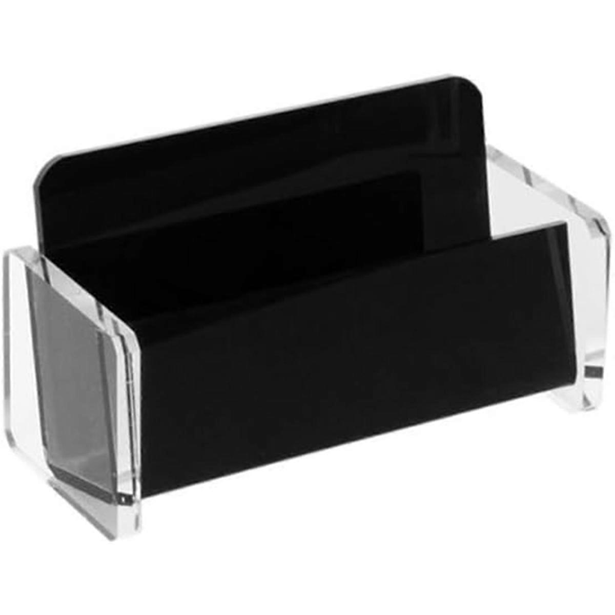 Transparent acrylic plastic business card holder, suitable for offices and most office spaces