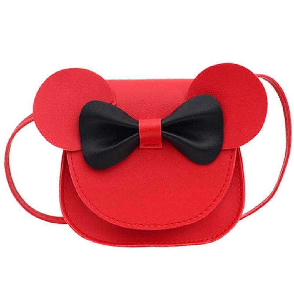 Bambina Bambini Mini Borsa a tracolla a tracolla Portamonete con simpatico Bowknot, Set di 1 pezzo