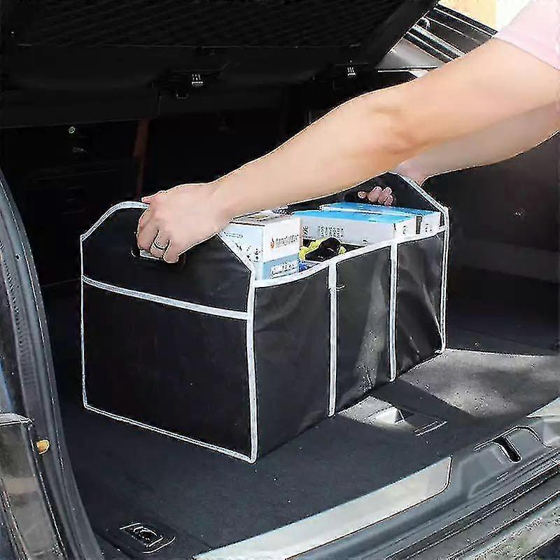 Car Boot Organiser Shopping Tidy Collapsible Space Saving Storage Box Car Trunk Organizer Folding Sturdy Robust Car Storage Box