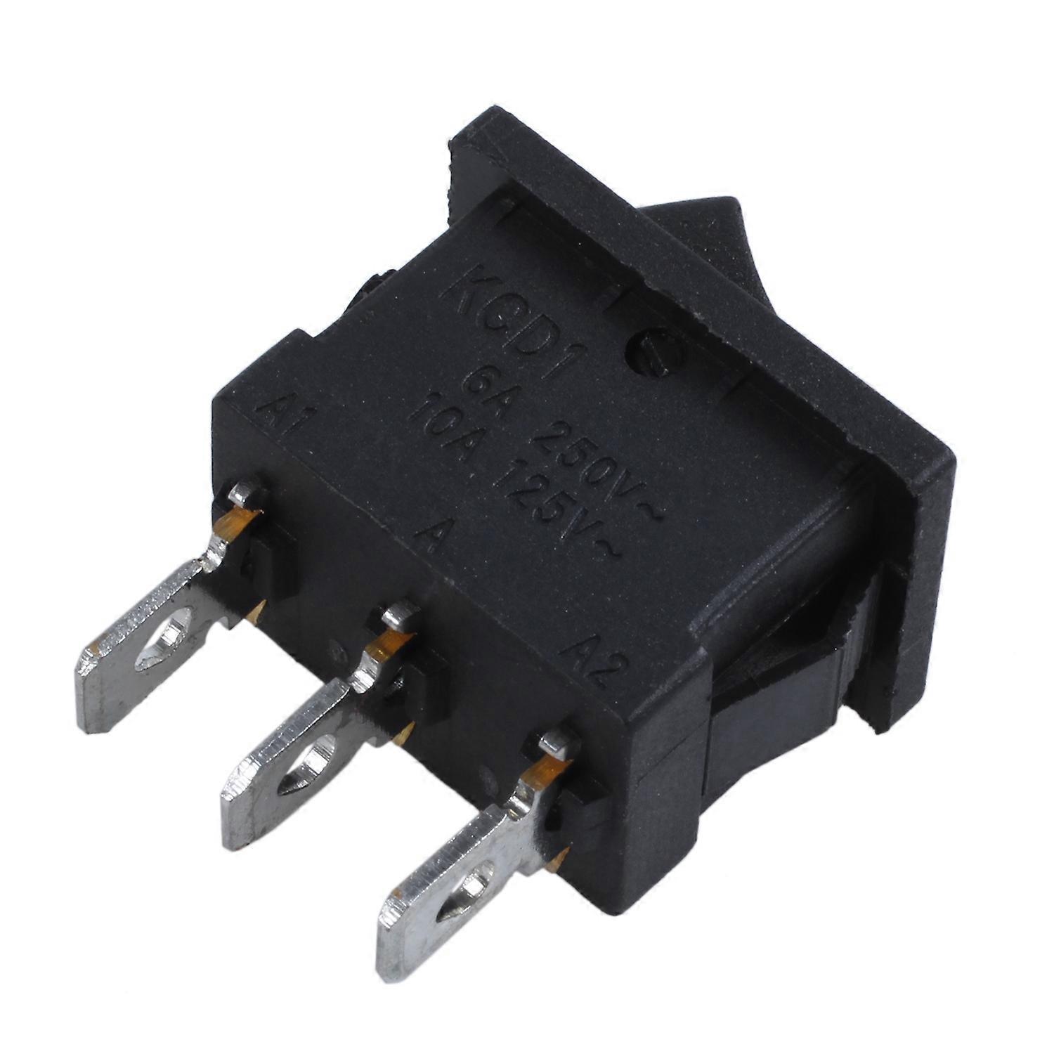 SPDT ON-OFF-ON 3 Position Snap In Boat Rocker Switch AC 250V/6A 125V ...