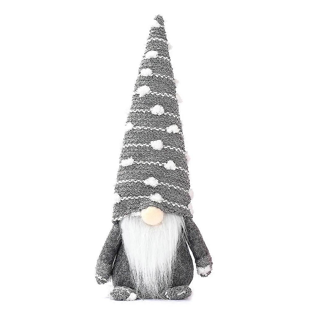 Knitted Snowflake Hat Christmas Gnome Desktop Ornaments Plush Cute Elf Soft for