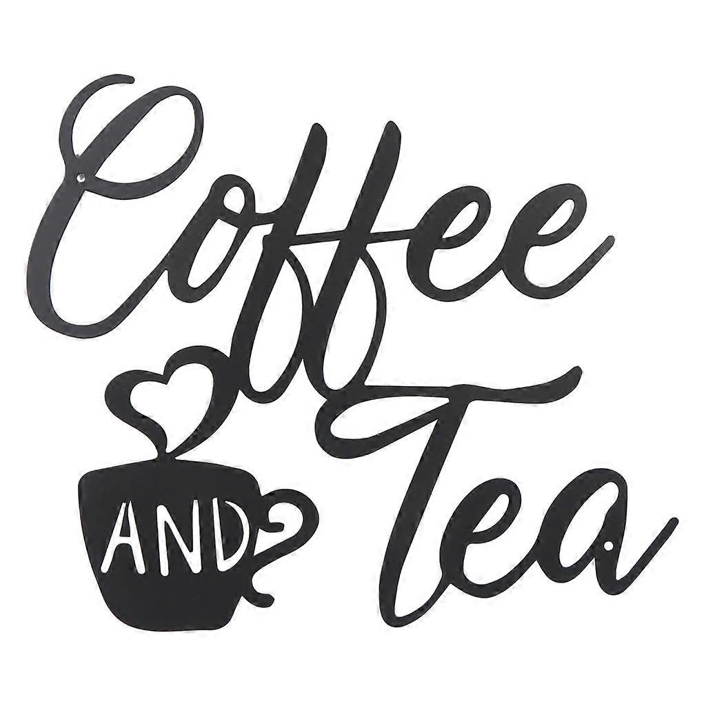 Café Thé Signe Fer Forgé Décor Pendentif Artisanat