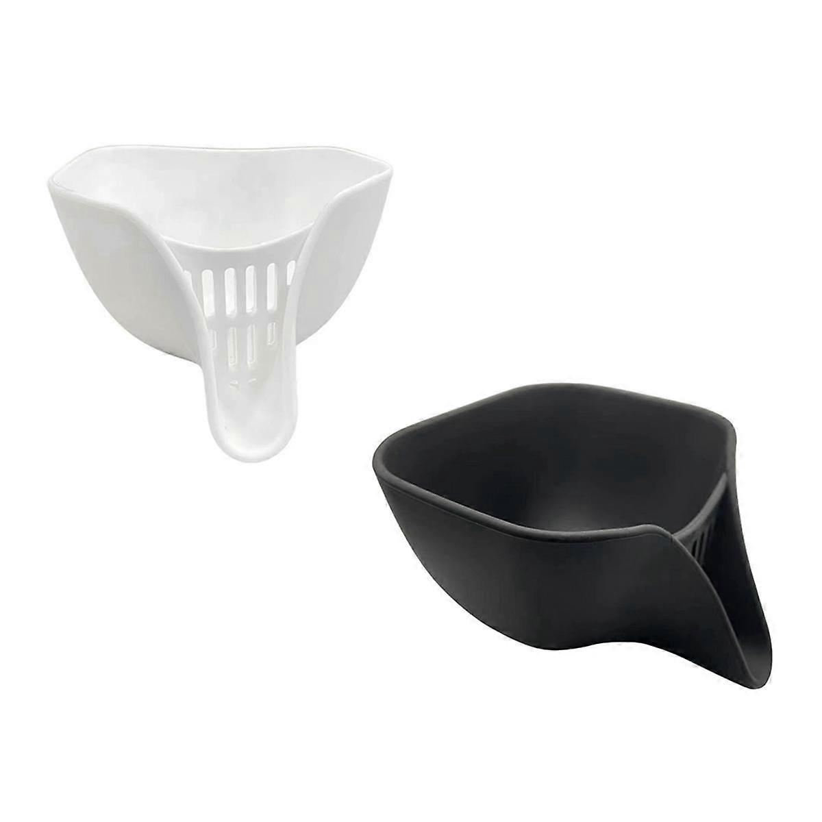 Multi-Function Water Filter Basket, Silicone Multifunctional Drain Basket with Spout for Food, Strainers Drain Basket