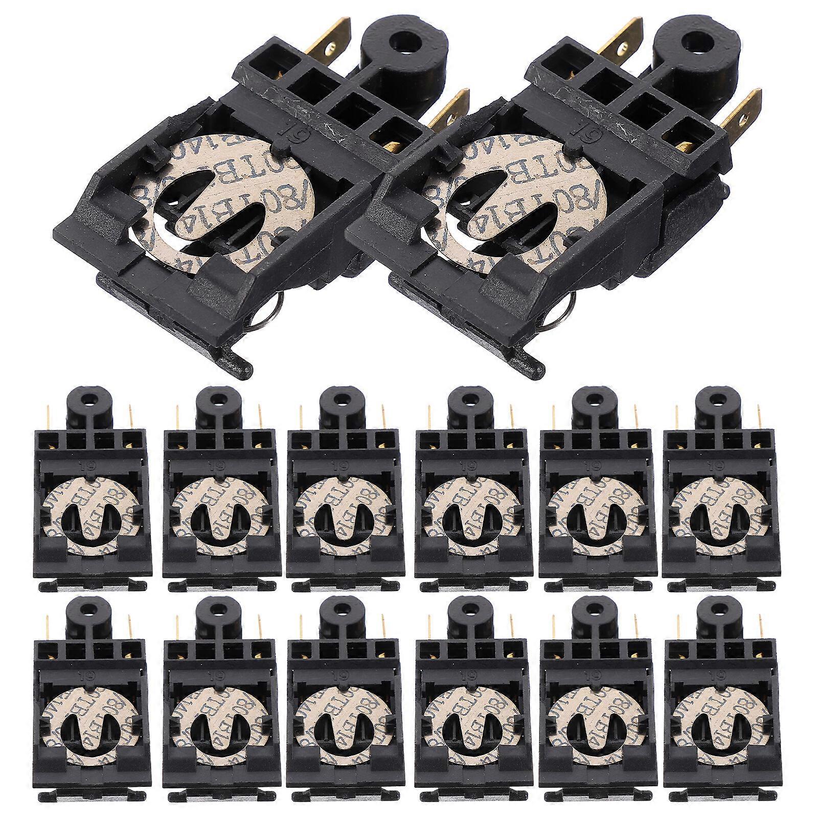12pcs Thermostat Switch 250V Thermal Control Switch 13A Heater Temperature Switch