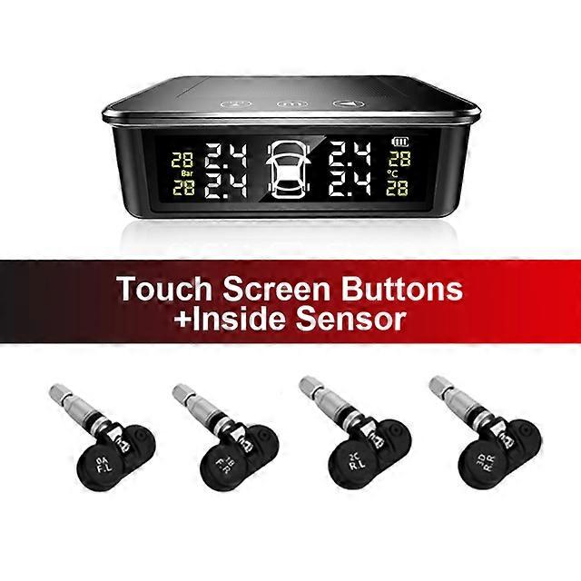 K13 Smart CarVehicle Sensors Tire Pressure Monitoring Touch Screen Buttons LCD Display USB Auto Security Alarm Vehicle Sensors Tire Pressure