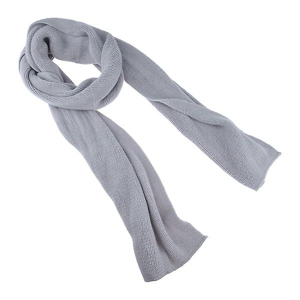 Moda solid imitație de culoare Fleece Knit iarna cald eșarfă șal