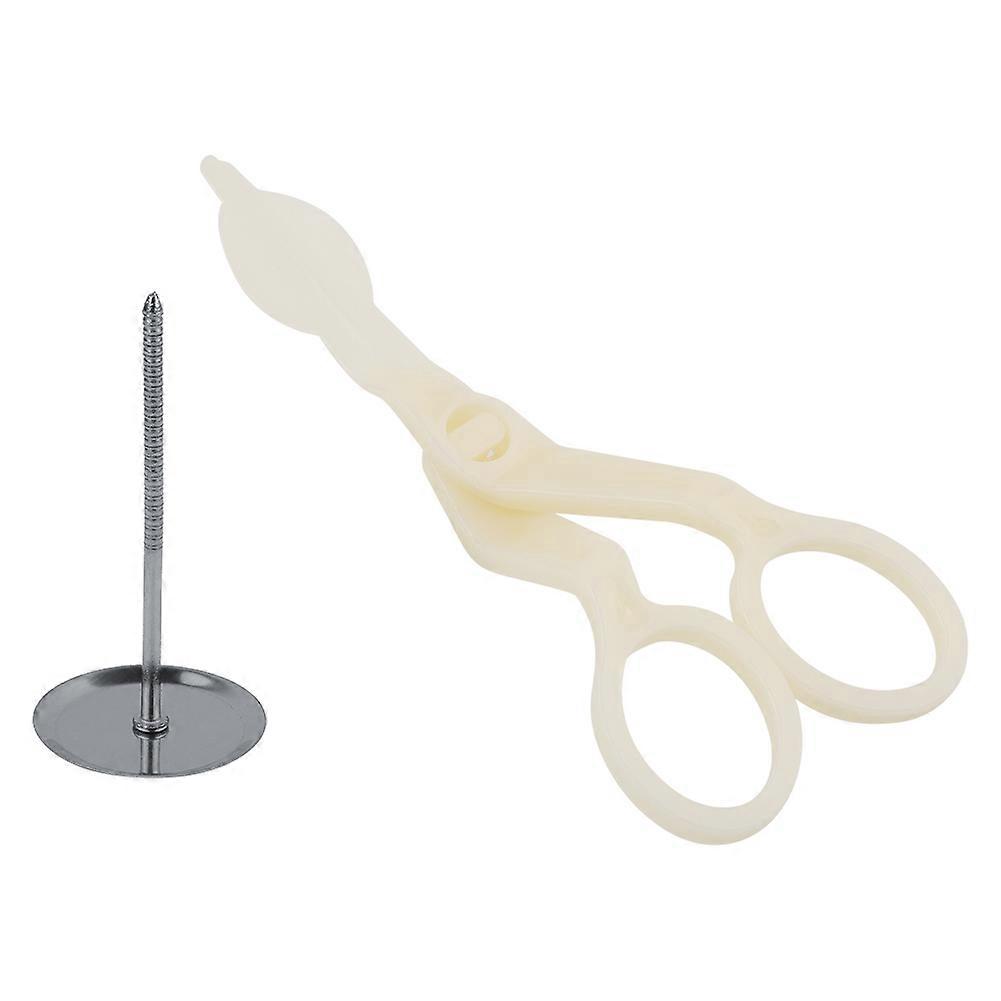 Plastic Flower Cake Transfer Fondant Decorating Scissors
