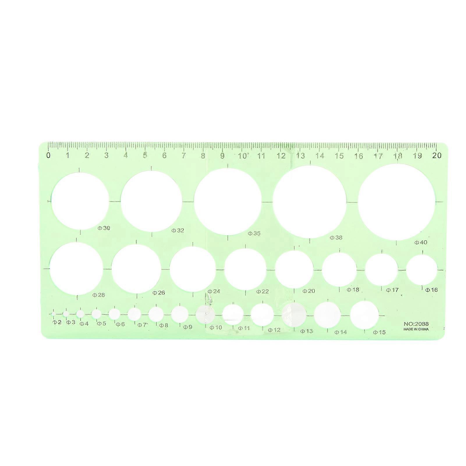 Student Learning Ruler Drawing Tool Template Ruler Stationery Set compatible with Good Transparency