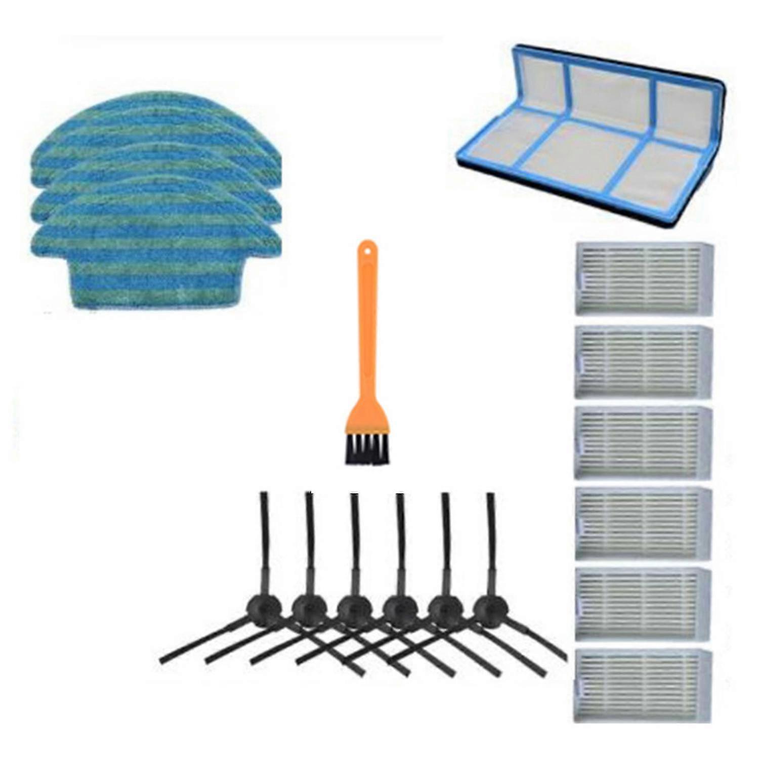 18pcs For V55 Pro Mop Cloth Side Brush Hepa Filter For V55 Pro Robot Vacuum Main Filter Replacement