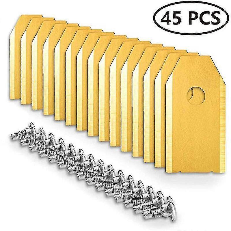 Replacement Robotic Mower Carbon Steel Blades For All Automower 30/45pcs Robotic - XC