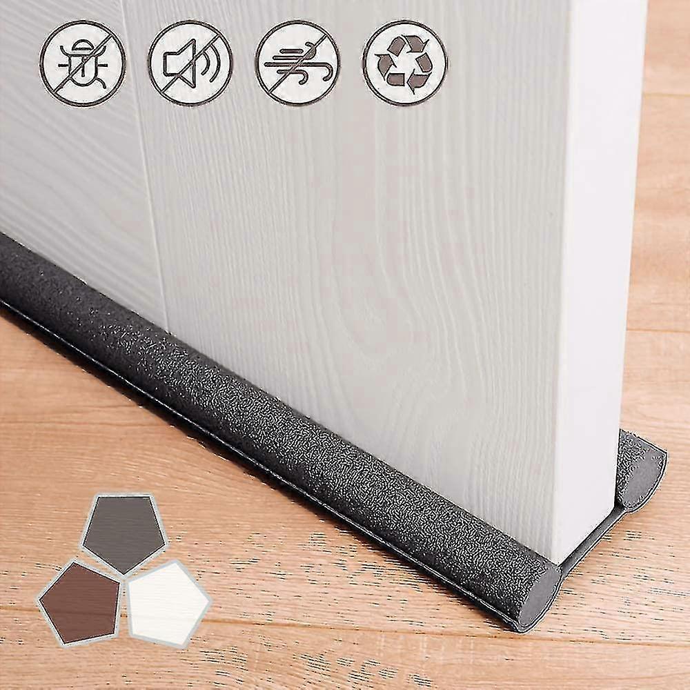 Door Draft Stopper, Under Door Noise Air Cold Blocker Seal Bottom Of Doors , Adjustable Door Sweep Soundp