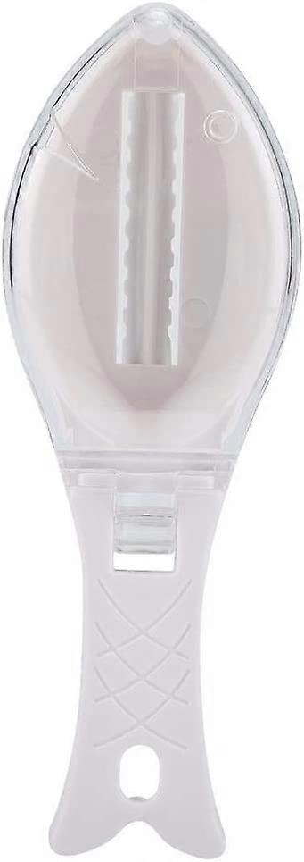 Quick and Safe Fish Scale Scraper - Fish Peeler, Kitchen Tools, White