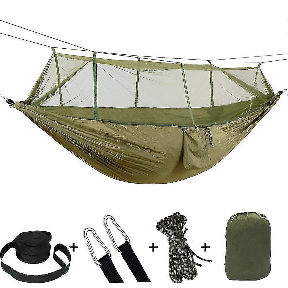 Camping Hammock With Mosquito Net - Ultra Lightweight & Durable Outdoor Travel Hammock For Camping Hiking Backpacking