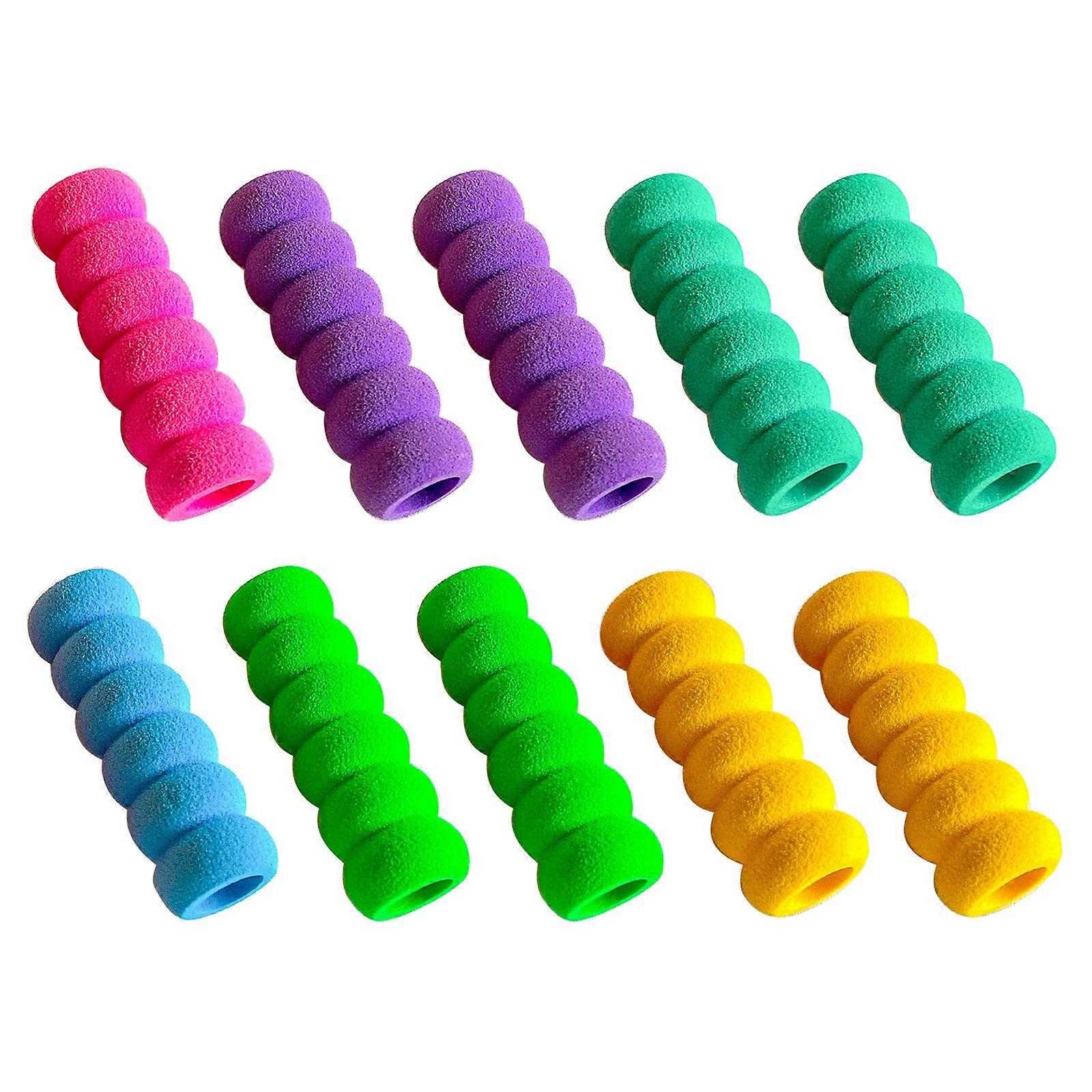  10PCS Espuma Lápis Grips Lápis Titular 1.57 Polegadas para Destros e Canhotos Crianças