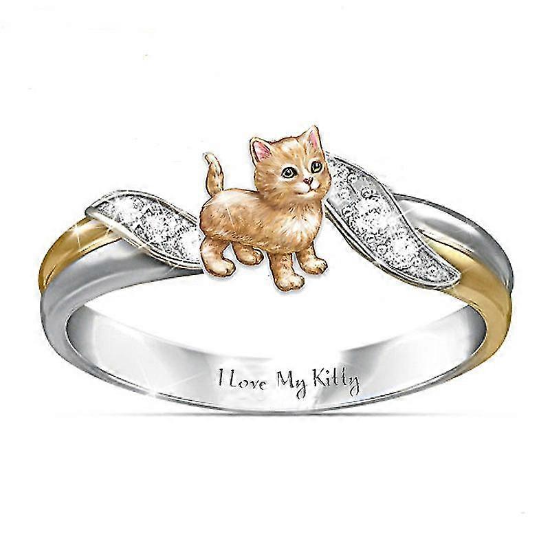 Cute Kitten Ring