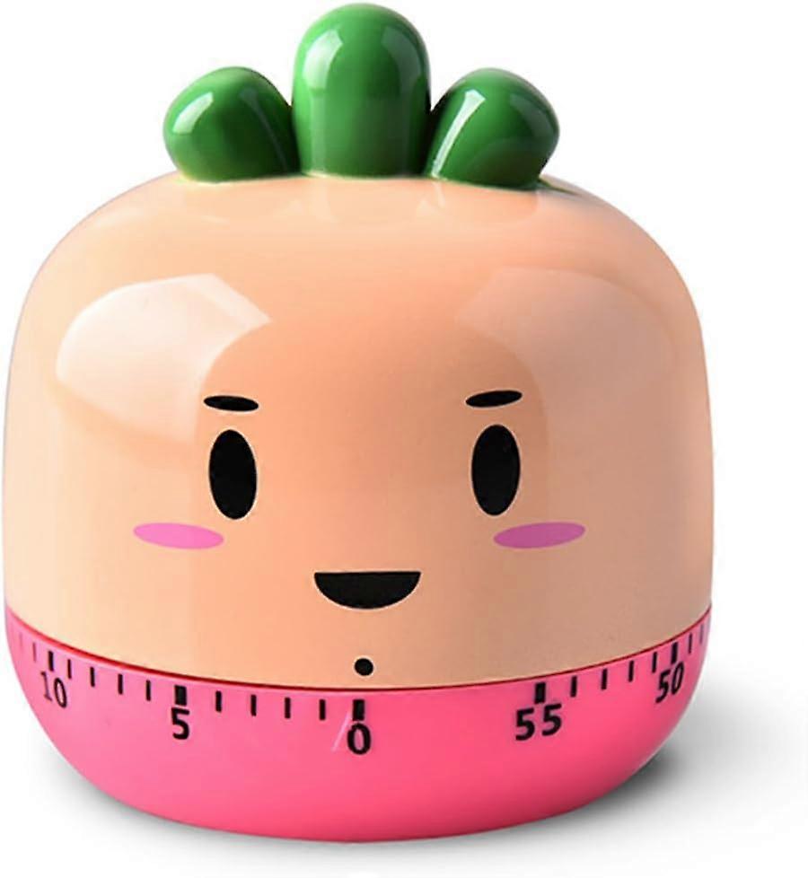1  PCS  Mechanical Cooking Timer, Cute Kitchen Timing Tool for Cooking Baking(Carrot Orange)