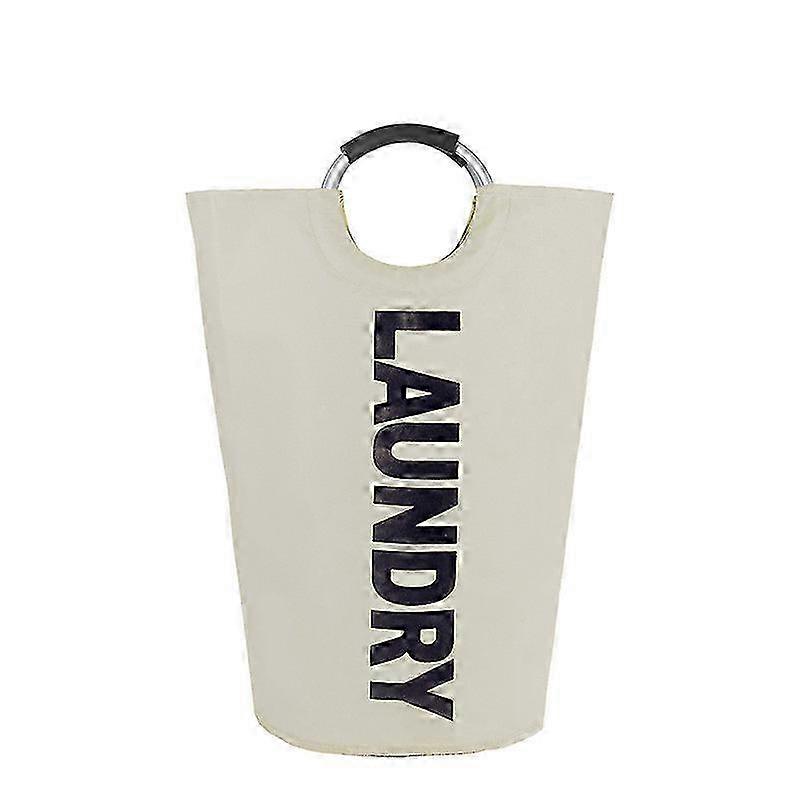 Foldable Dirty Laundry Basket Large Capacity 115L Beige