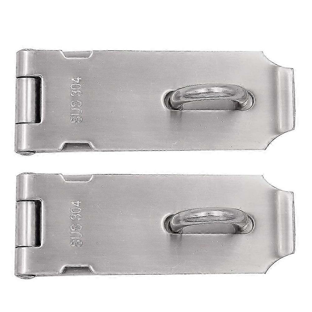 2PCS 4 Inch Padlock Hasp, Security Door Clasp Hasp Lock Latch, Door Gate with Screws