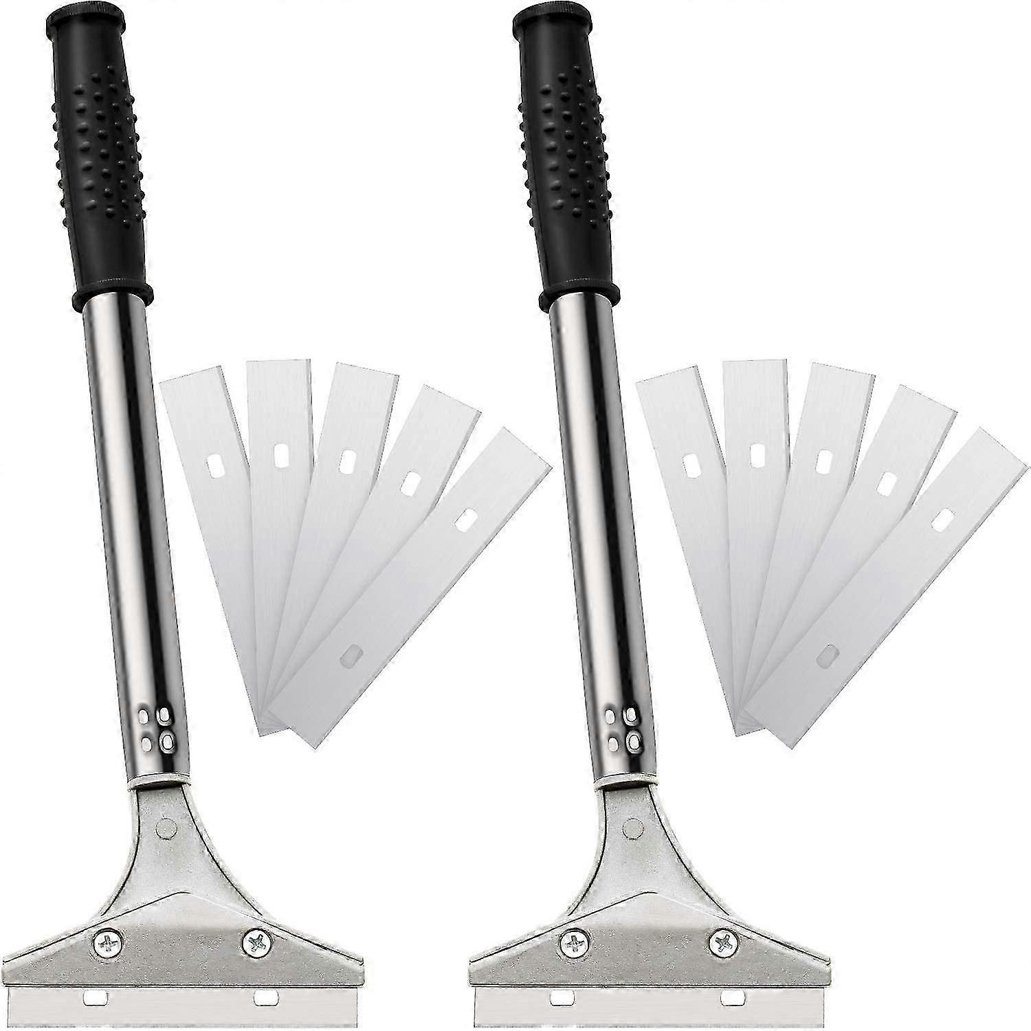 Tile Scraper Floor Scraper Wall Scraper, Knife With 10 Replacement Blades For Wallpaper Removal