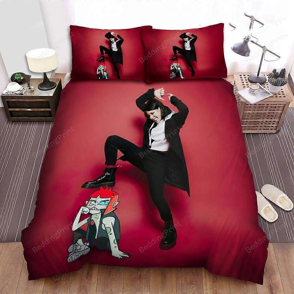 v177 Lençóis K. Fry Art Capa de Cama Capa de Edredão Conjunto de Cama Fronha Conjunto de Cama Conjunto de Cama de 3 Peças (1 Capa de Edredão + 2 Fronhas) y177