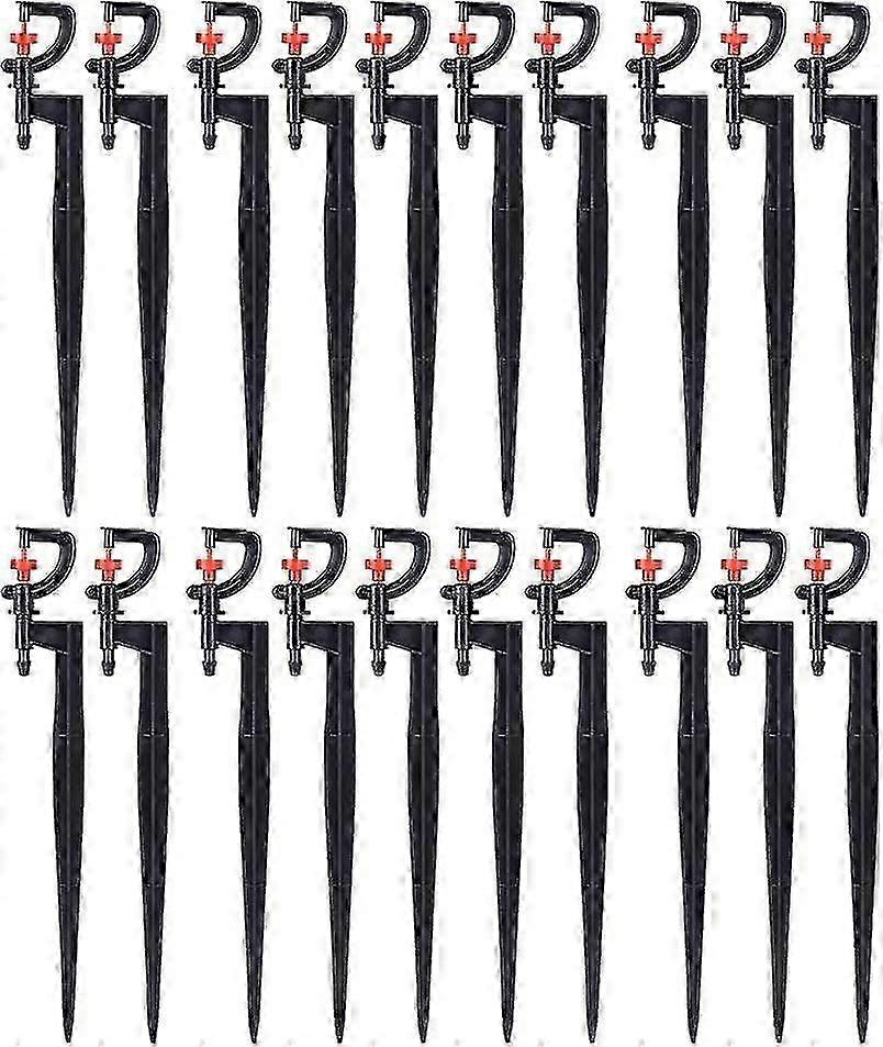 رشاش سقي ، 20 قطعة ، رشاش دقيق دوار من النوع G 180 درجة ، لري العشب المسببة للاحتباس الحراري في الحديقة مع خرطوم ري 4/7 20 سم