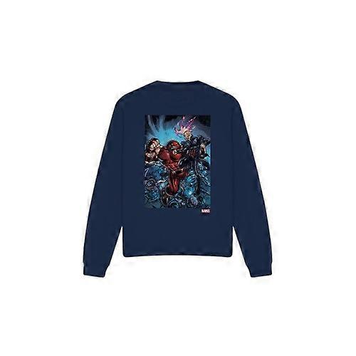Marvel Unisex Adult X-Men Destroy Juggernaut Sweatshirt