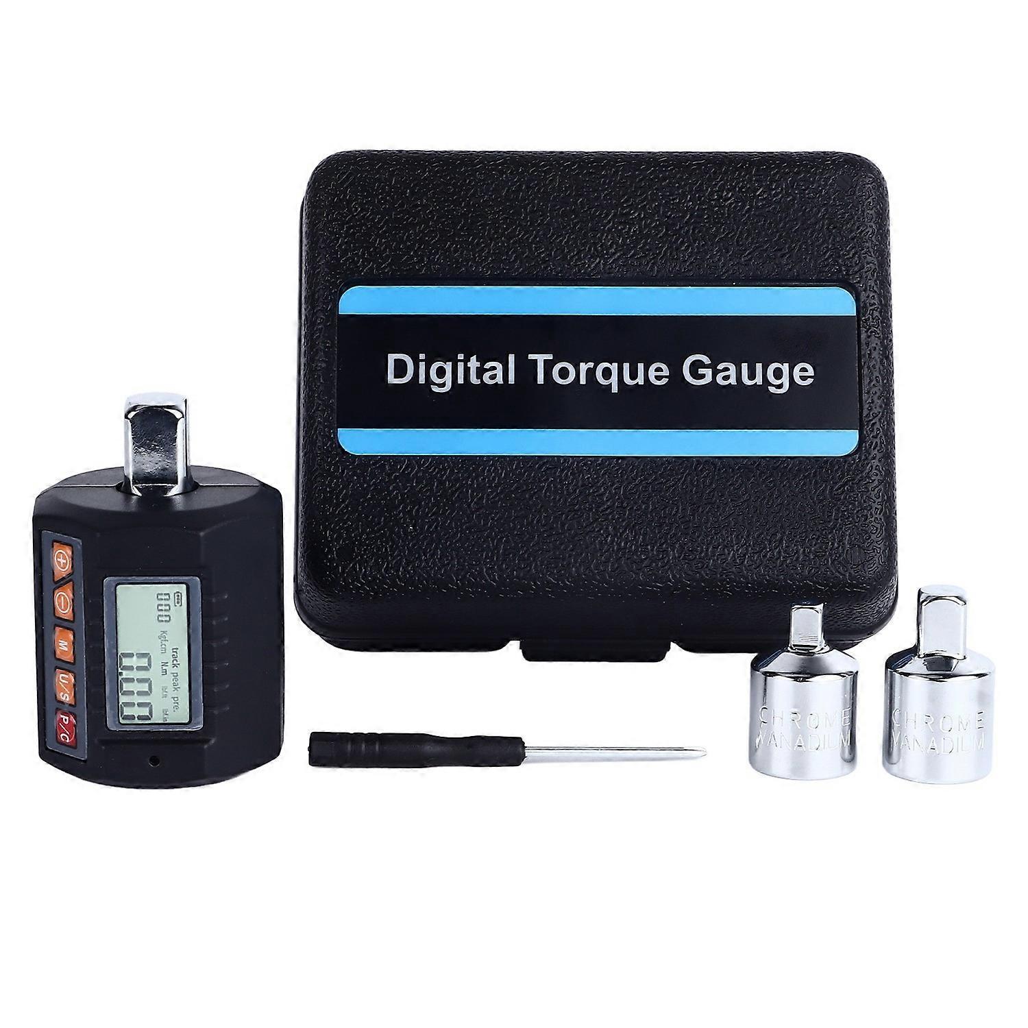 Digital Display Torsion Meter Sound Light Alarm High Accuracy Portable Torsion Wrench Adapter for Ho