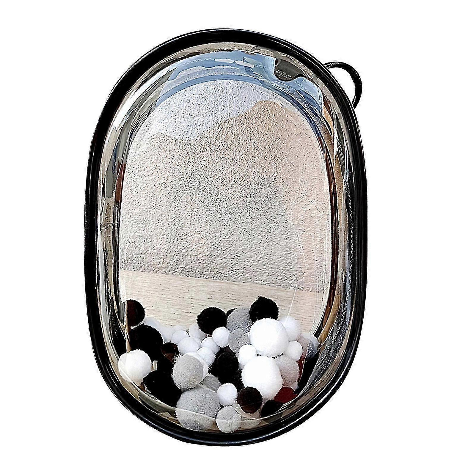 Doll Storage Bag with Zipper Closure Waterproof Clear Transparent Portable Plush Toy Protector Pouch Hanging Bag Accessory Jikaix