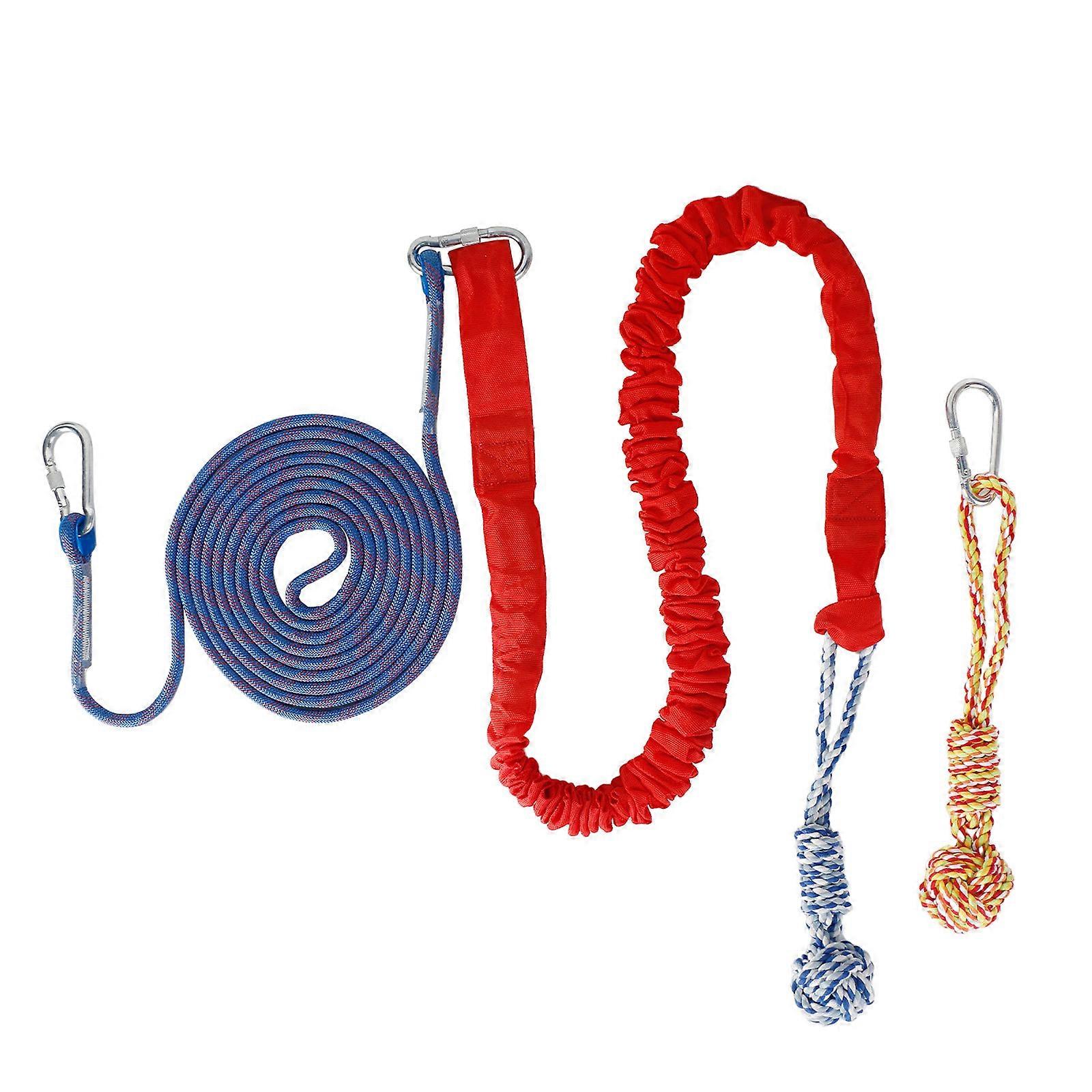Dog Toy Rope Training Interactive Game for Dog Fill Teething Chew Toy Interactive Training Teaser Outdoor Multicolor
