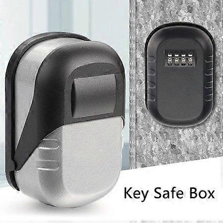 Premium Weatherproof Aluminum Alloy Lock Box with Customizable 4-Digit Code - Secure Key Storage Solution