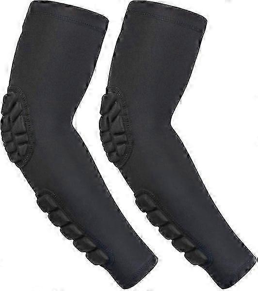 Bran 2pcs Acolchado Codo Antebrazo Mangas Brazo de compresión Soporte protector