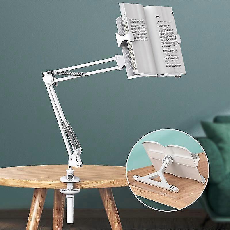 Desktop Long Arm Reading Book Bracket For Children39;s Reading Rack Multi Angle Rotation Book Holder Reading Book On Bed Stand
