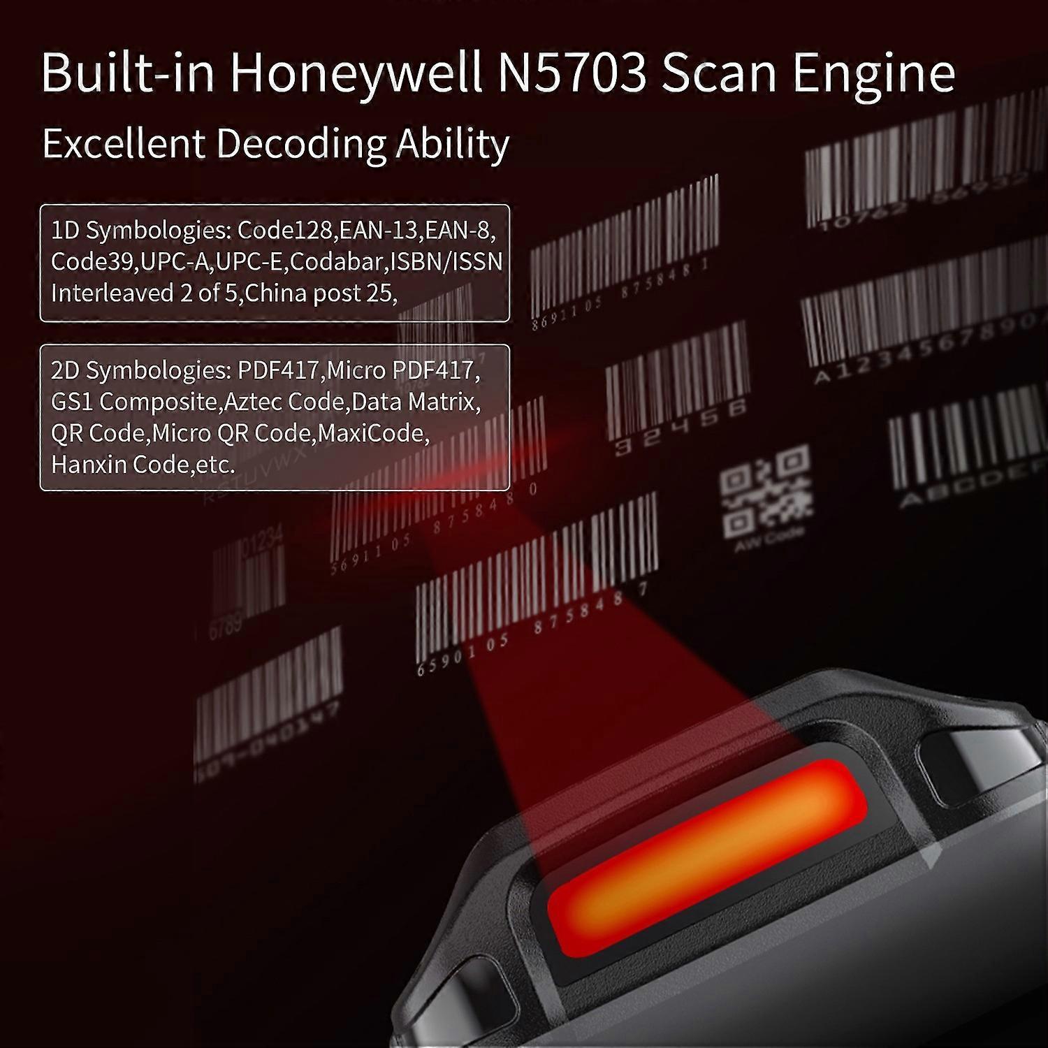 Android 10.0 1D/2D/QR Barcode Scanner Handheld Mobile Terminal PDA with Honeywell 2D Scan Engine and