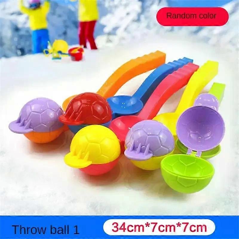 Snow Play Tool Durable Portable Big Snowball Mold Best Seller Snowball Machine Snowman Stencil Interactive Rich And Colorful