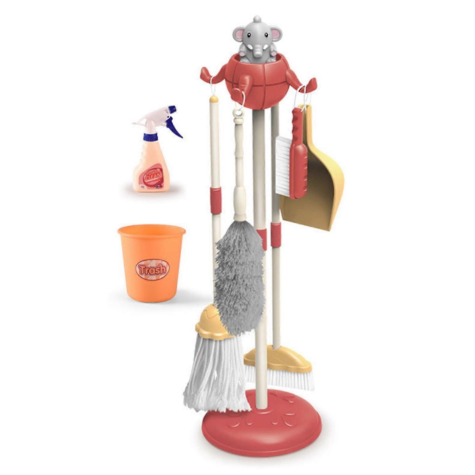 Kids Cleaning Set Toys for Toddlers Play Housekeeping Supplies Kit for Boys and Girls Complete With Broom, Mop