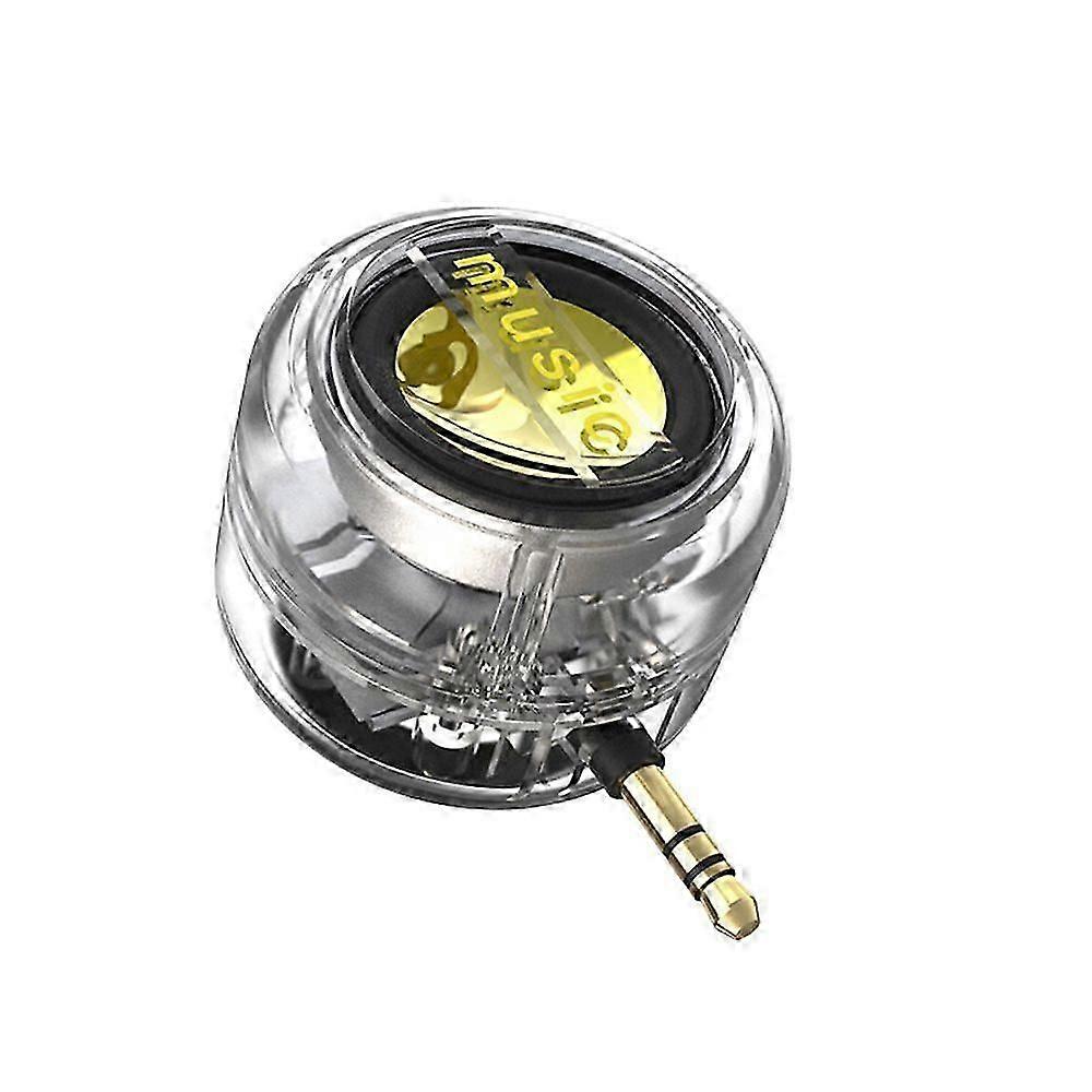 Mini Portable Speaker 3.5mm AUX Audio Interface Rechargeable Plug-Play Universal Smartphone Line-in Speaker with Clear Bass[HS]