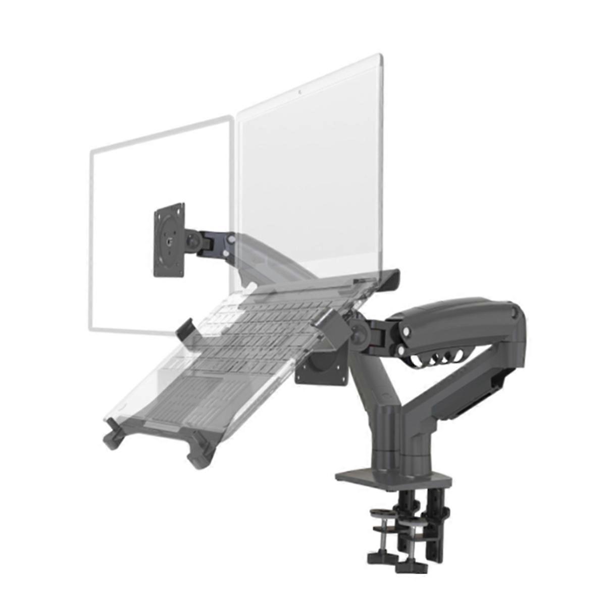 Desktop F160- 2 Spring Dual Arm Stand for 17 Inch -27 Inch Monitor Holder Laptop Support Air Mount