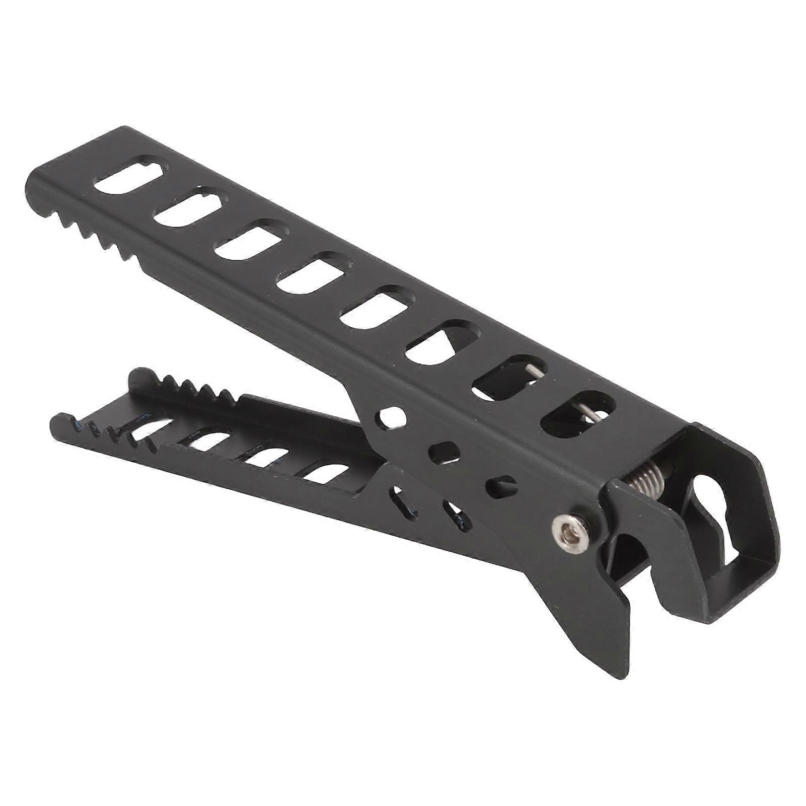 Pince de pince de plaque chauffante en alliage d’aluminium anti brûlure bols chauds pinces Retriever pour le camping en plein air noir