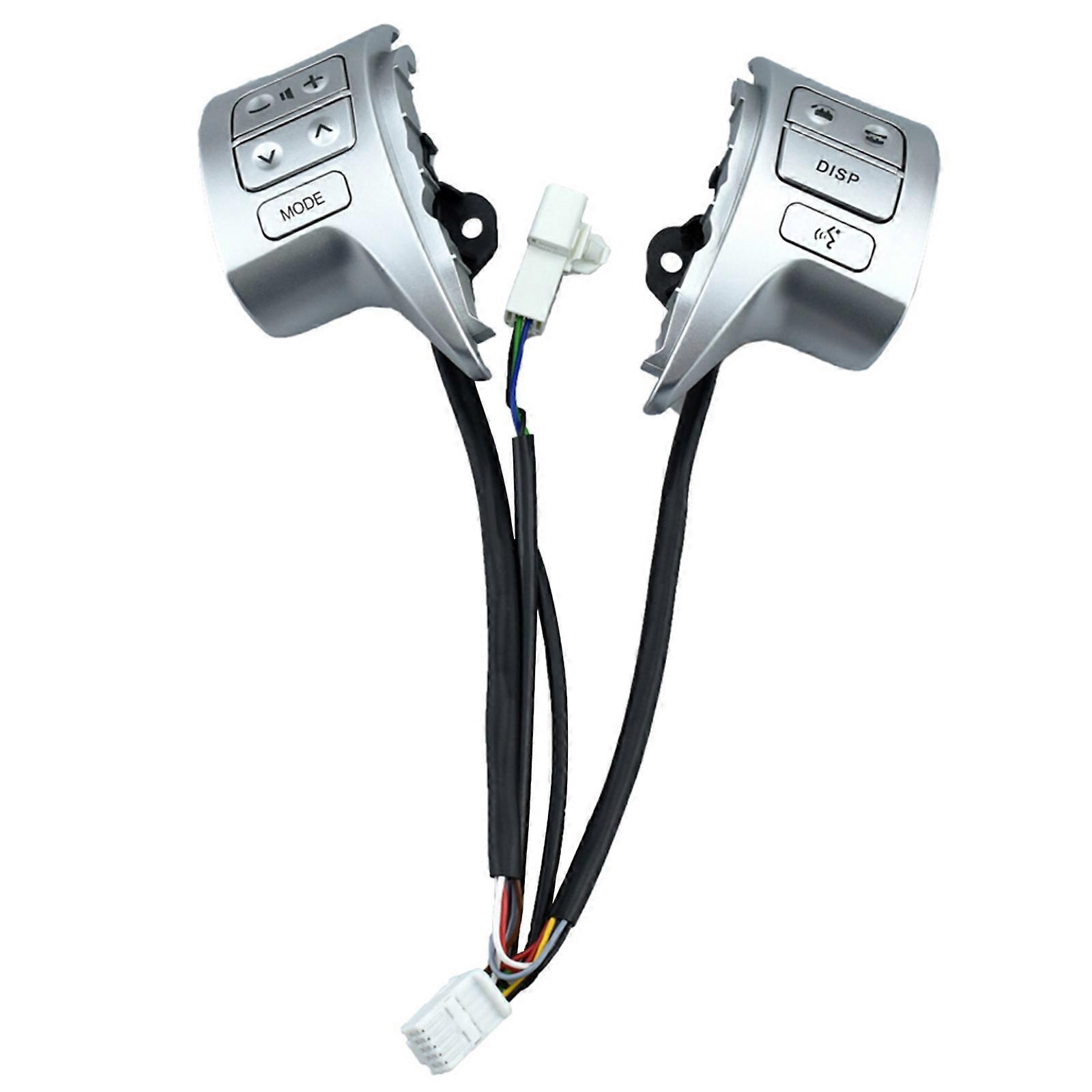 Steering Wheel Control Button Switches Fit For 84250-02200, Upgrades Your Car's Interior And Functionality Effortlessly Silver