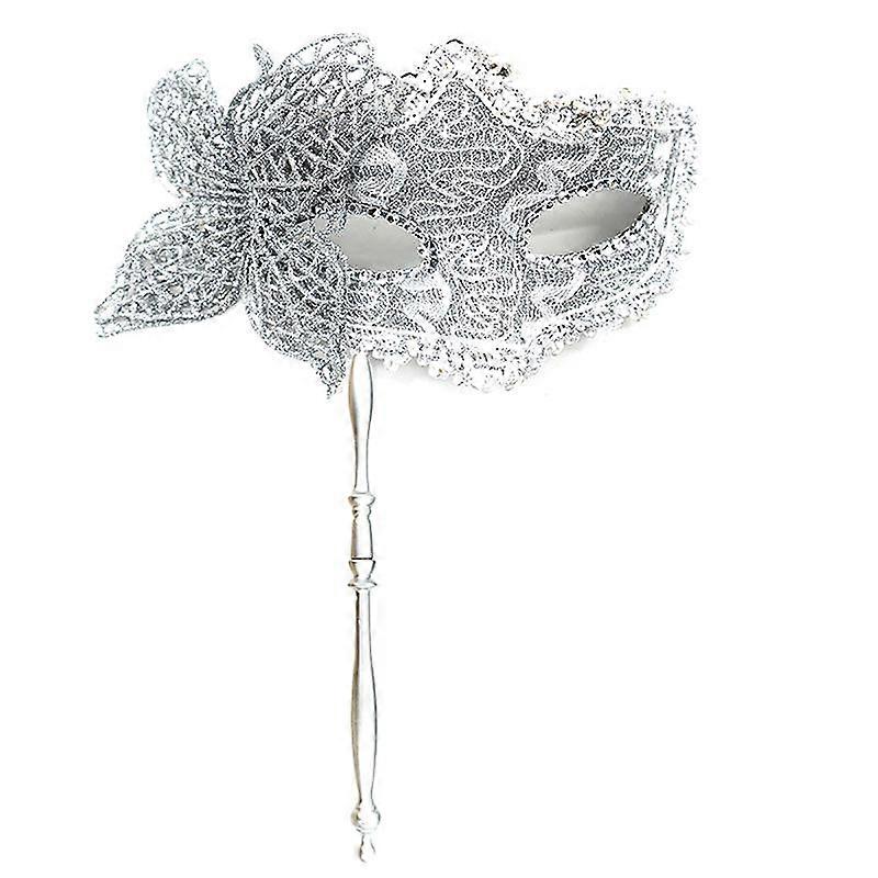 מסכת מסיבת ליל כל הקדושים עם מקל אחיזה לנשף ערב מסכת נשף מסכות במה אבזרי קוספליי מסכות ונציאניות חצי פנים לנשים