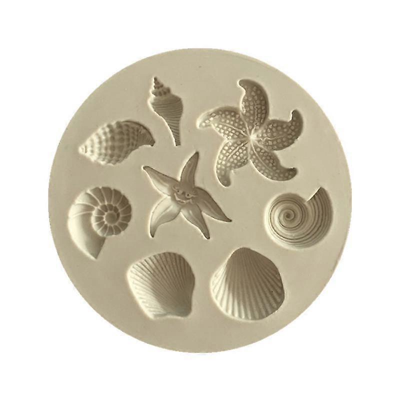 Marine life conch starfish shell fondant cake silicone mold diy chocolate mold kitchen liquid cake