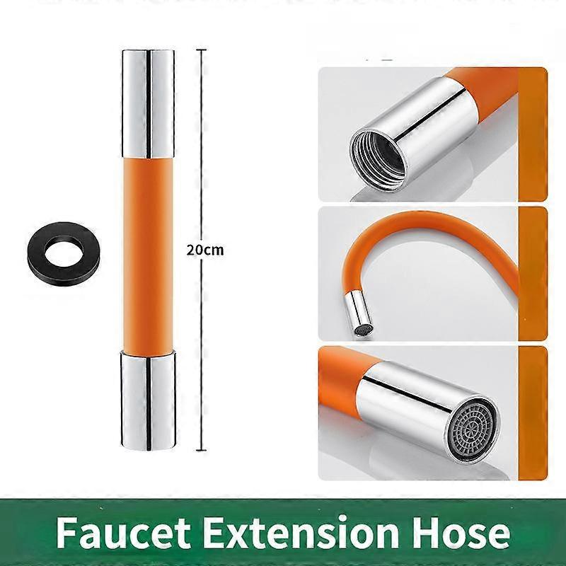 360° Rotation Faucet Extenders Bathroom Free Bending Faucet Splashproof Universal Extension Tube For Wash Basin Nozzle ZPG