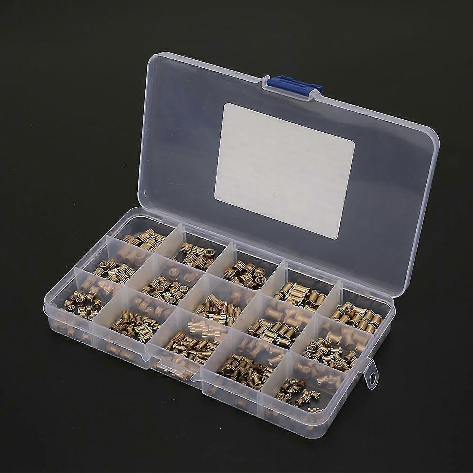 Brass Insert Nut Kit - 330pcs M2 M3 M4 M5 | Knurl Isolation Column