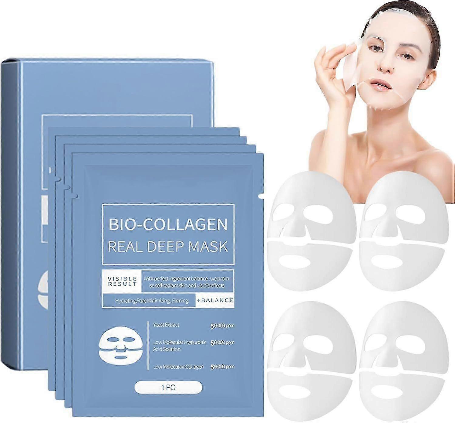 Collagen Mask, Collagen Mask Overnight Bio-Collagen Face Mask Bio-Collagen Real Deep Mask Collagen Mask Overnight Mask for Face Skin Care