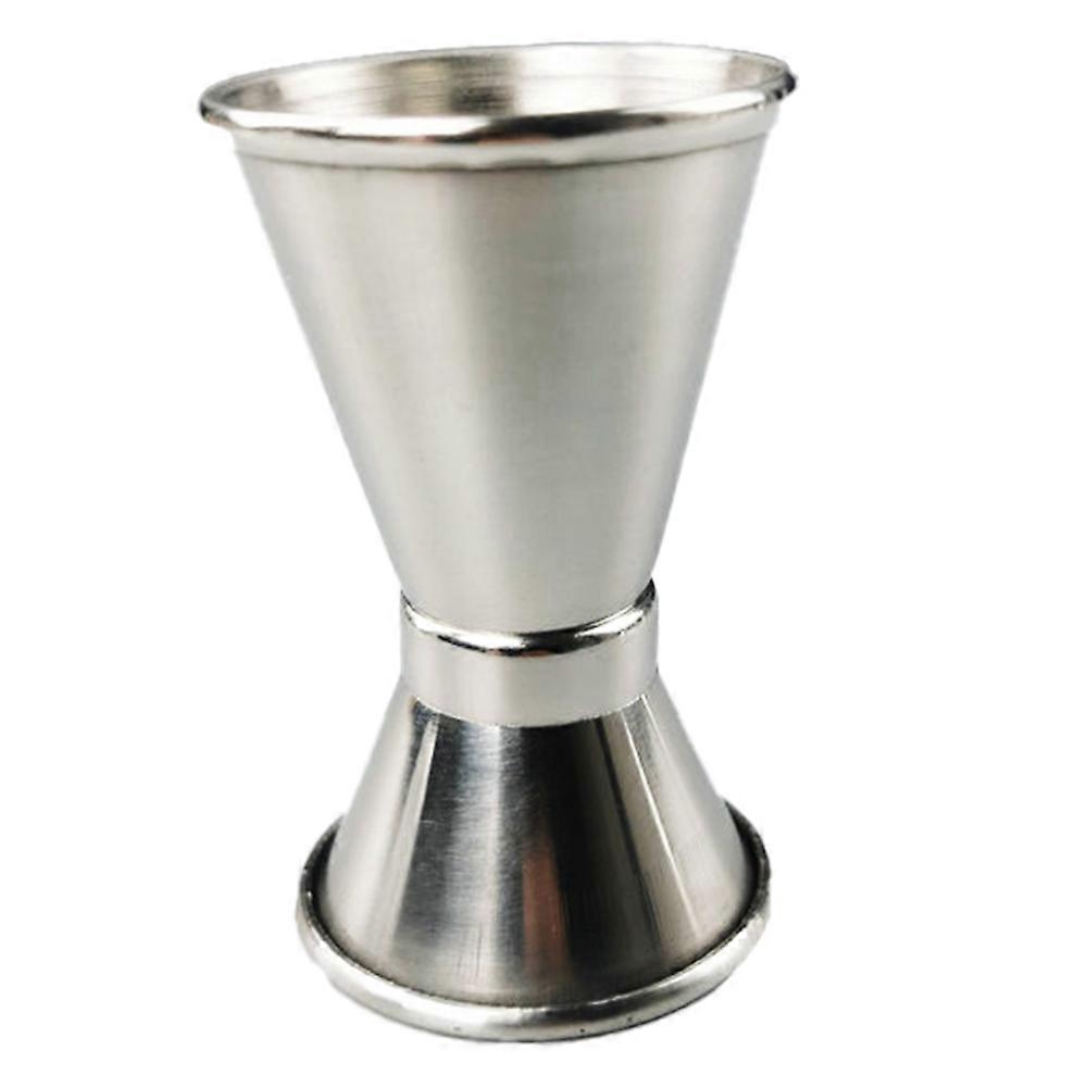 Rolled stain less steeldouble head wine measuring device