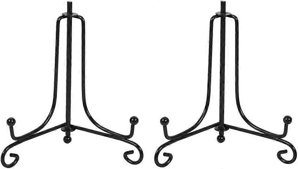 Iron Display Stand, Black, Easel Plate Holder
