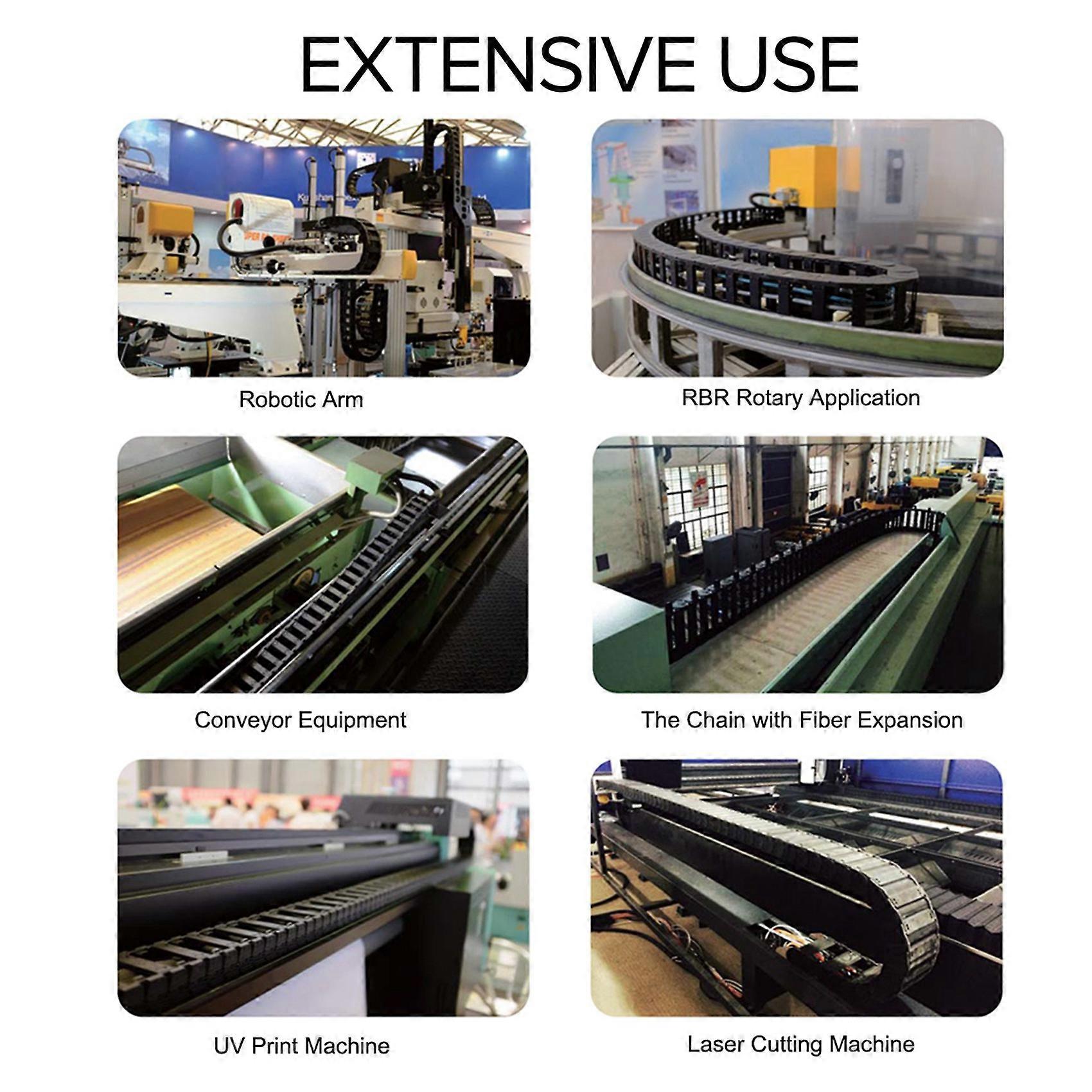 10 x 20mm 1M Open On Both Side Plastic Towline Cable Drag Chain